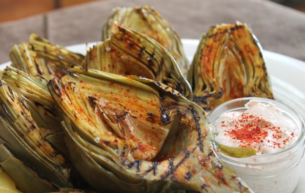 Grilled Artichokes with Rooster Spice