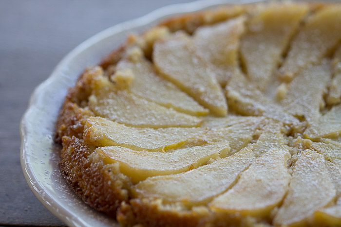 Cardamom Pear Upside Down Cake