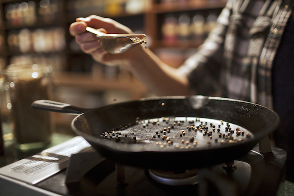 toasting spices