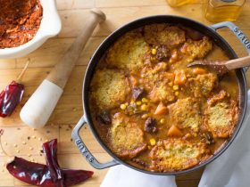 Hopi Beef Stew with Cornmeal Dumplings