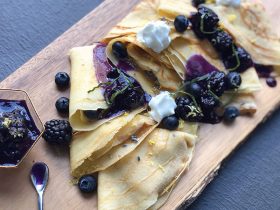 Lavender Dulce de Leche Crepes