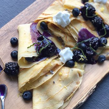 Lavender Dulce de Leche Crepes