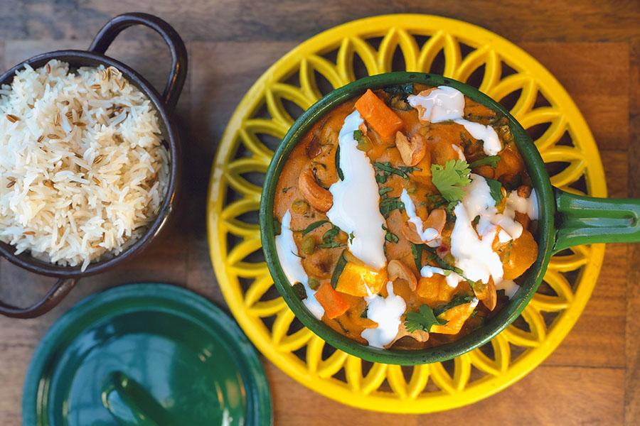 Coconut cashew kala masala