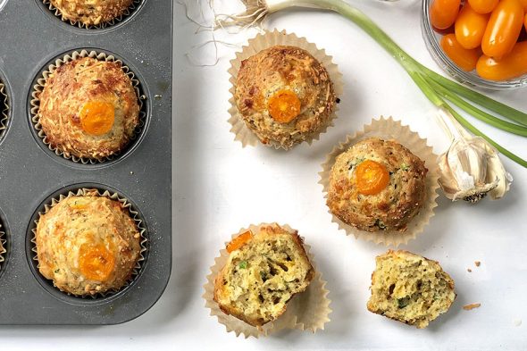 El Greco Zuchini Cheddar Muffins