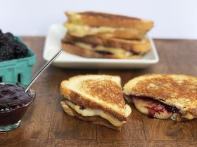 Black Berry Poultry Rub Jam Grilled Cheese