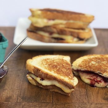 Black Berry Poultry Rub Jam Grilled Cheese