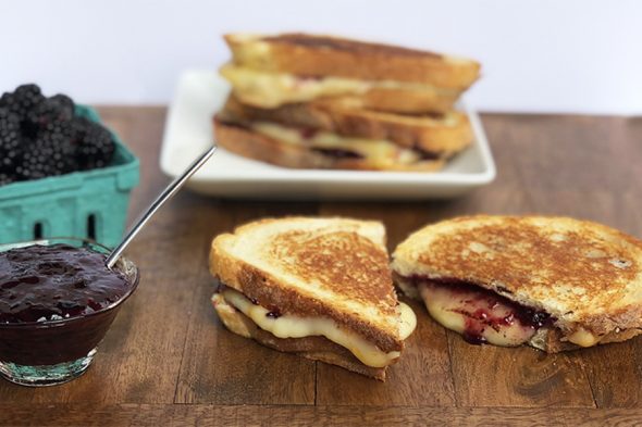 Black Berry Poultry Rub Jam Grilled Cheese