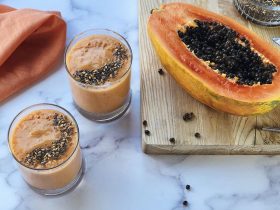Qalat Daqqa Papaya Smoothie