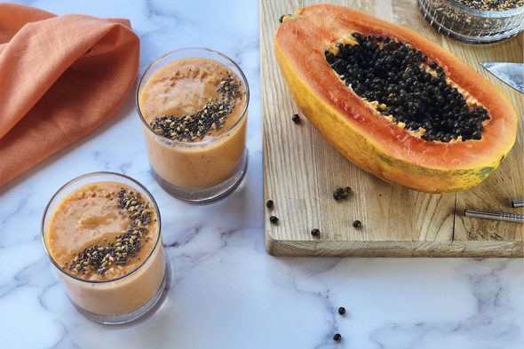 Qalat Daqqa Papaya Smoothie