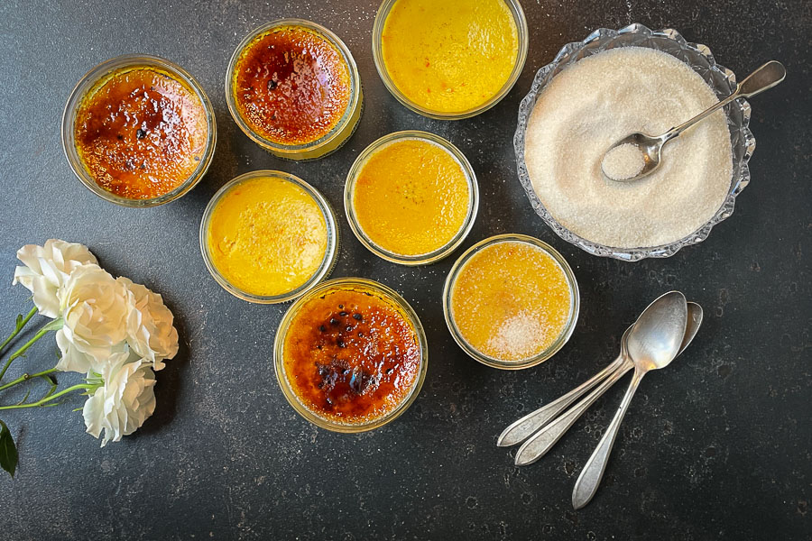 Saffron Pumpkin Creme Brulee