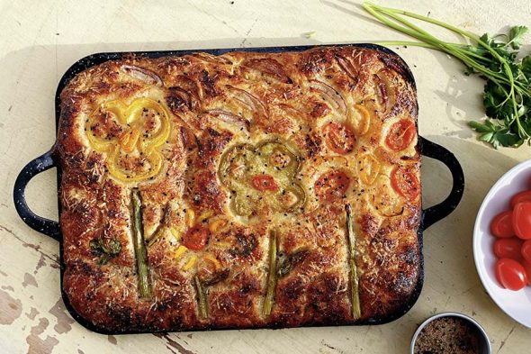 Garden focaccia