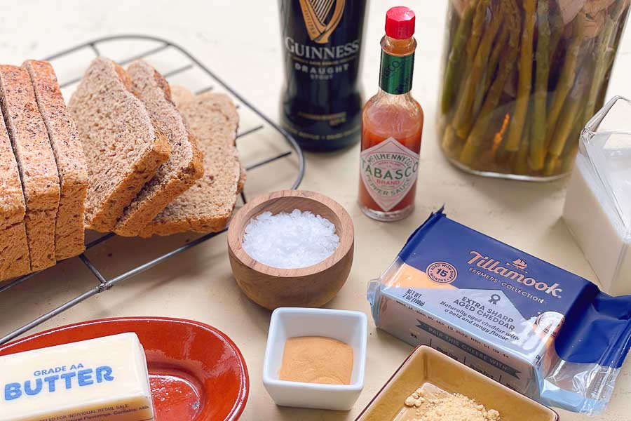 Irish rarebit Ingredients