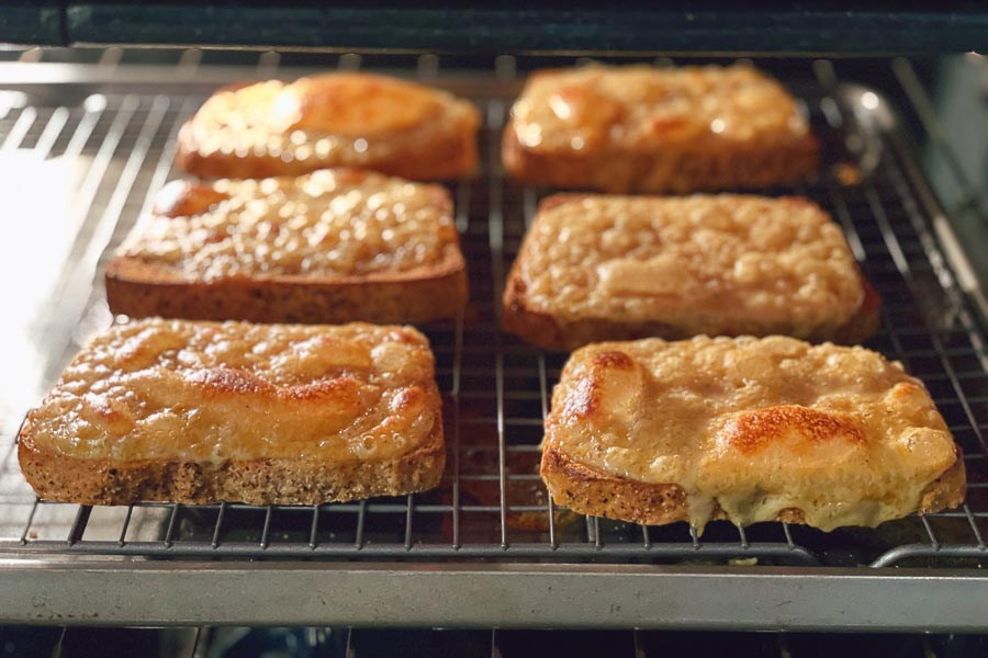 Irish Rarebit in Oven