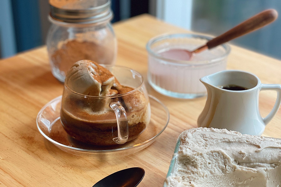 vegan vanilla affogatto